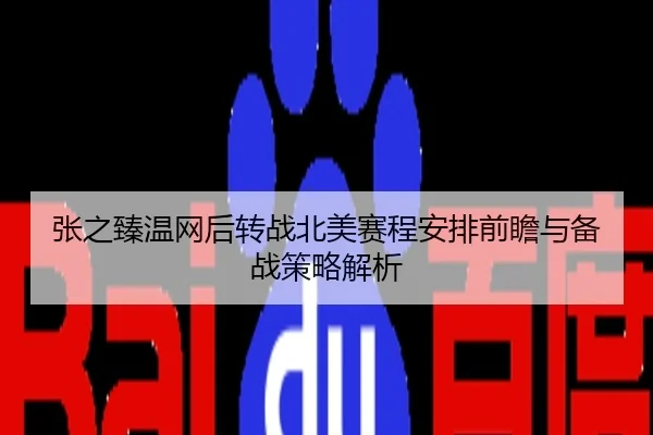 张之臻温网后转战北美赛程安排前瞻与备战策略解析